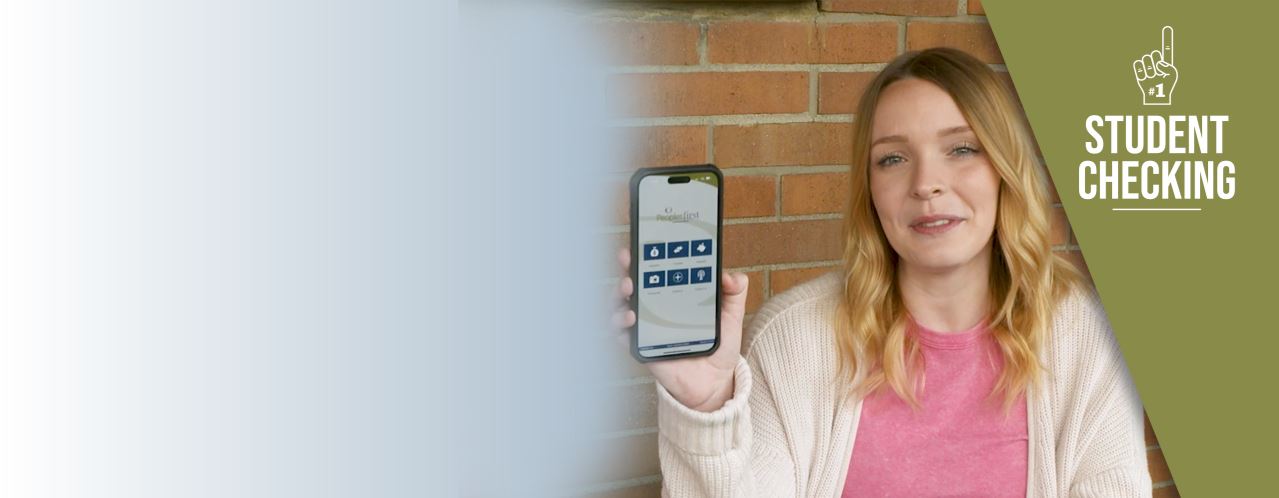 Woman holding Cell phone